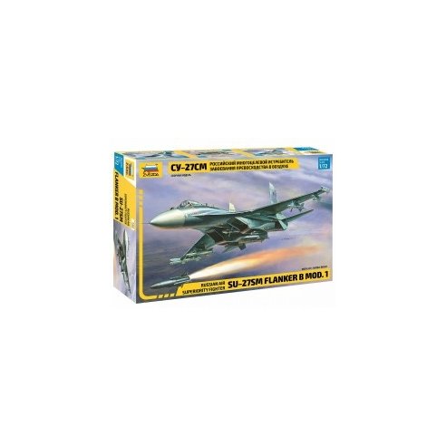 Zvezda 1/72 Russian Air Superiority Fighter SU-27SM Flanker B Mod.1