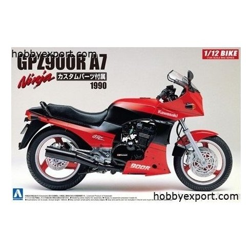 Aoshima  	1 12 KIT (MAQUETTE) (KIT (MAQUETTE)) Kawasaki GPZ900R Ninja A7 With Custom Parts