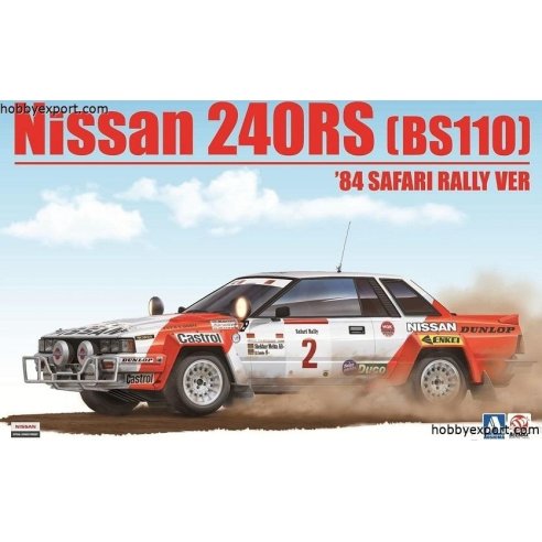 BEEMAX 1/24 Nissan 240RS (BS110) 1984 Safari Rally Version