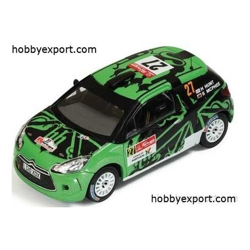 IXO  	1 43 DIE CAST Citroen Ds3 R3 Hunt Portugal 2011