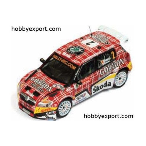 IXO 1 43 DIE CAST  Skoda Fabia S2000 Duval Ypres Gordon Finest Beers