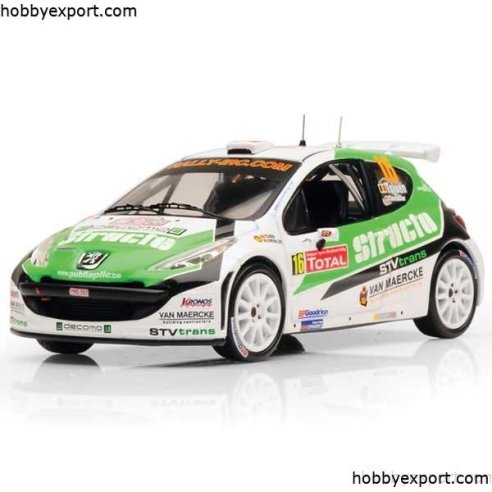 IXO  	1 43 DIE CAST  Peugeot 207 S2000 Tsjoen Ypres 2009