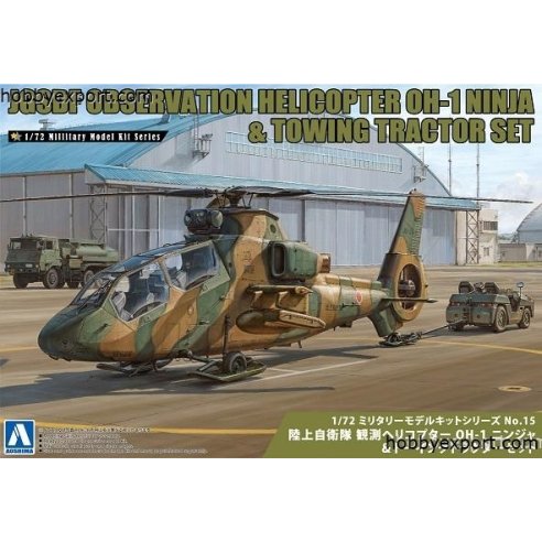 Aoshima 1 72 KIT  OH1 NINJA OBSERVATION HELICOPTER