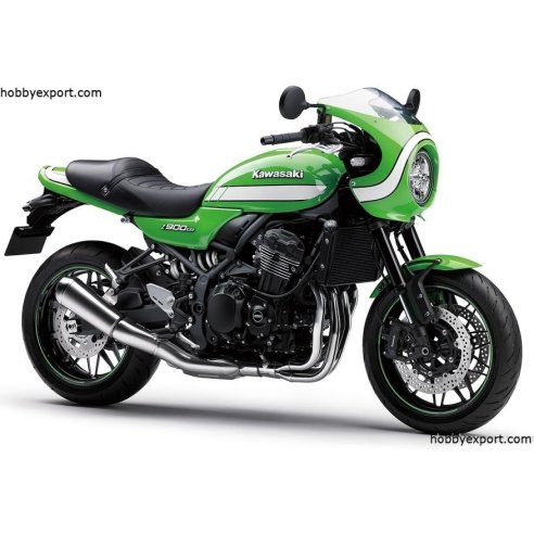 Aoshima  	1 12 DIE CAST KAWASAKI Z900RS CAFE VINTAGE LIME GREEN