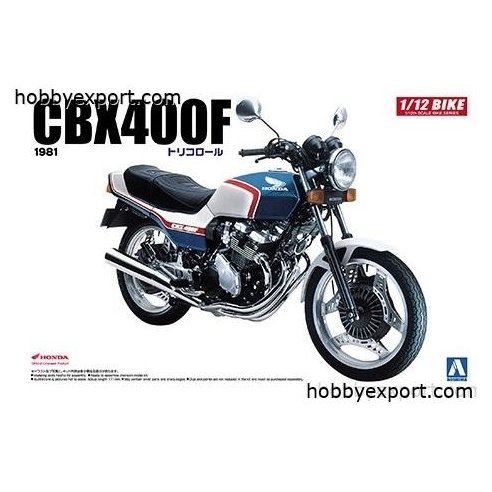 Aoshima 	1 12 KIT  HONDA CBX400F TRICOLOR