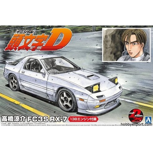 Aoshima 1 24 KIT Initial D Ryosuke Takahashi FC3S RX 7