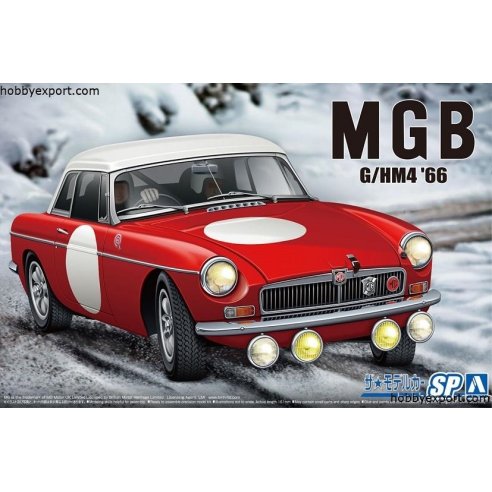 Aoshima  	1 24 KIT BLMC G.HM4 MG.B Club Rally Version 1966