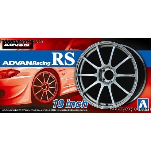 Aoshima   	1 24 ACCESSOIRES ADVAN RACING RS 19INCH