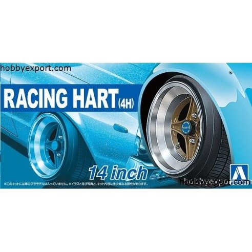 Aoshima  	1 24 ACCESSOIRES RACING HART 14INCH