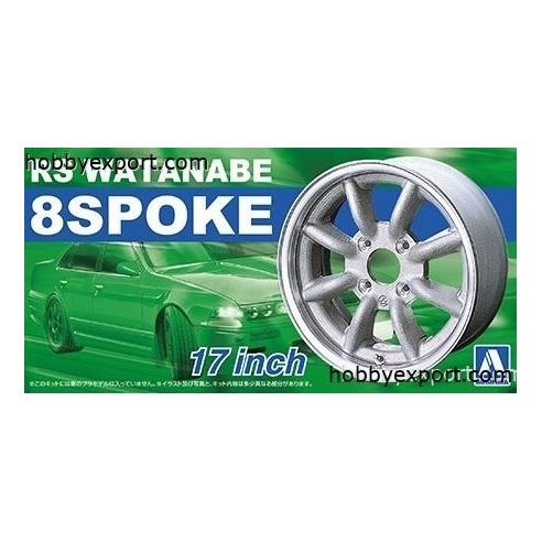 Aoshima  	 	1 24 ACCESSOIRES RS WATANABE 8SPOKE 17INCH