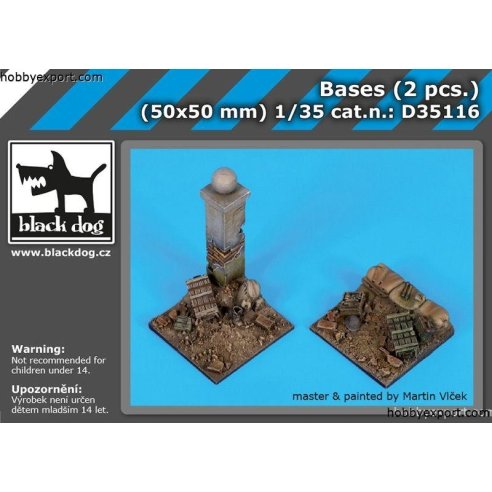 Black Dog  1 35 KIT BASES 2 PCS.