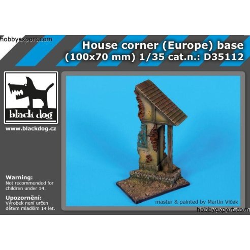 Black Dog  1 35 KIT  HOUSE CORNER EUROPE BASE