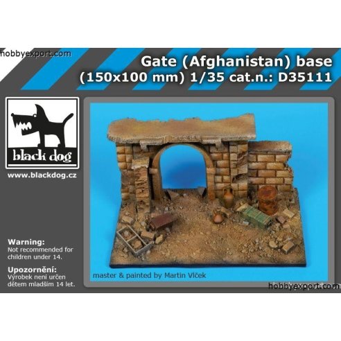 Black Dog  	1 35 KIT GATE AFGHANISTAN BASE