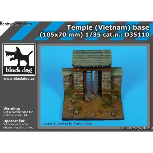 Black Dog  1 35 KIT TEMPLE VIETNAM BASE