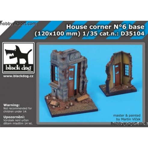 Black Dog  1 35 KIT HOUSE CORNER BASE N°6