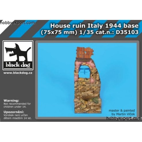 Black Dog  1 35 KIT HOUSE RUIN ITALY 1944 BASE