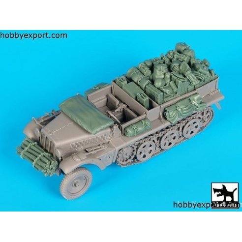 Black Dog  1 35 GRADE UP SDKFZ 10 ACCESSORIES SET