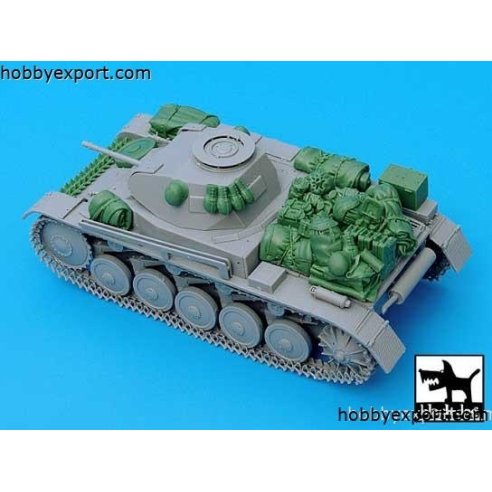 Black Dog   1 35 GRADE UP PZ.KPFW. II AUSF C ACCESSORIES SET