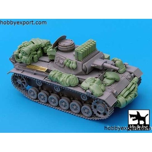 Black Dog  1 35 GRADE UP PZ.KPFW.III AUSF.N ACCESSORIES SET