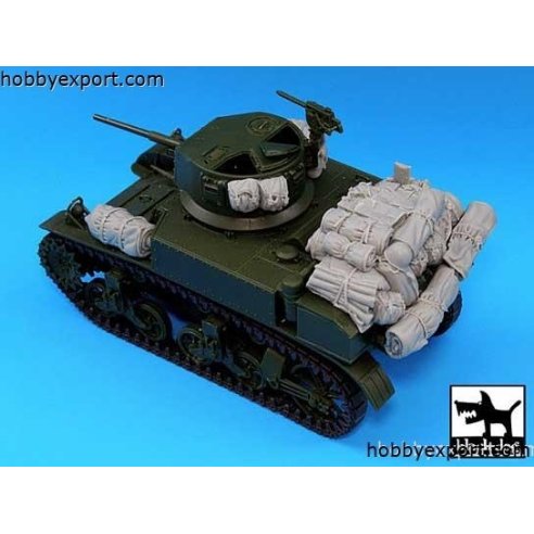 Black Dog   1 35 GRADE UP M3A1 STUART ACCESSORIES SET