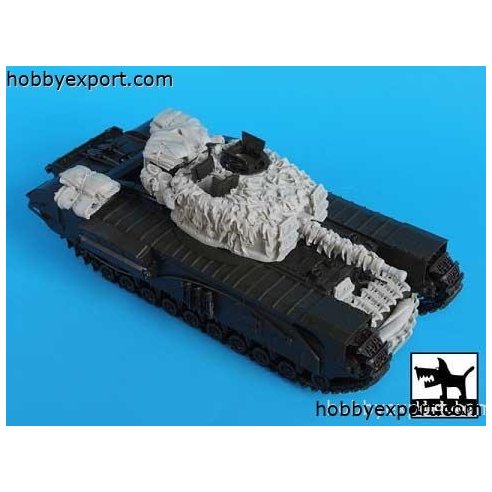 Black Dog  1 35 GRADE UP CHURCHILL MK.VII ACCESSORIES SET