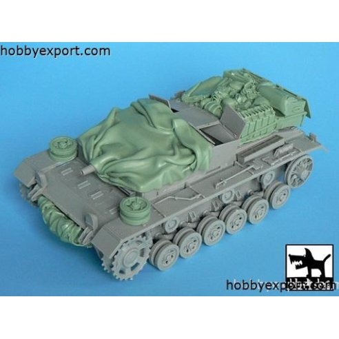 Black Dog   1 35 GRADE UP STUG III C D ACCESSORIES SET