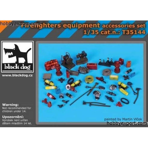 Black Dog  1 35 KIT  FIREFIGHTERS EQUIPMENT ACCESSORY SET