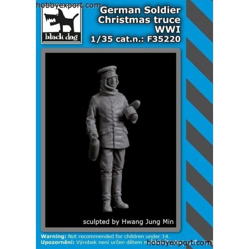 Black Dog  1 35 KIT  GERMAN SOLDIER CHRISTMAS TRUCE WWI