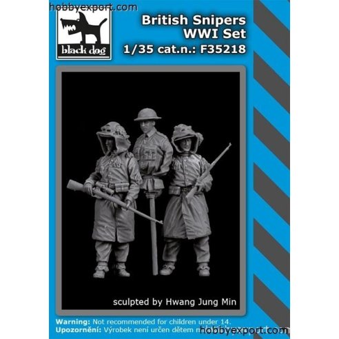 Black Dog   1 35 KIT  BRITISH SNIPERS WWI SET