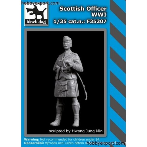 Black Dog    	1 35 KIT  SCOTTISH OFFICER WWI