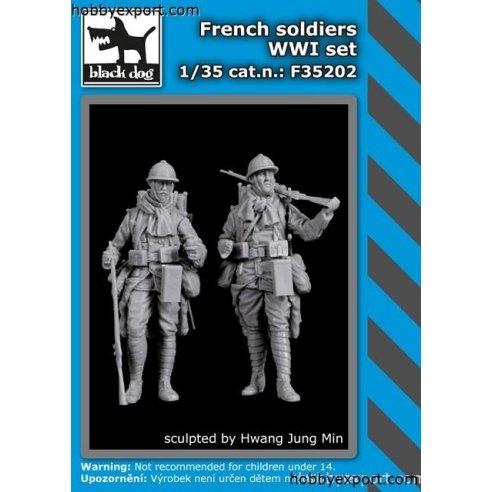 Black Dog  1 35 KIT  FRENCH SOLDIER WWI SET