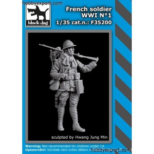 Black Dog  1 35 KIT  FRENCH SOLDIER WWI N°1