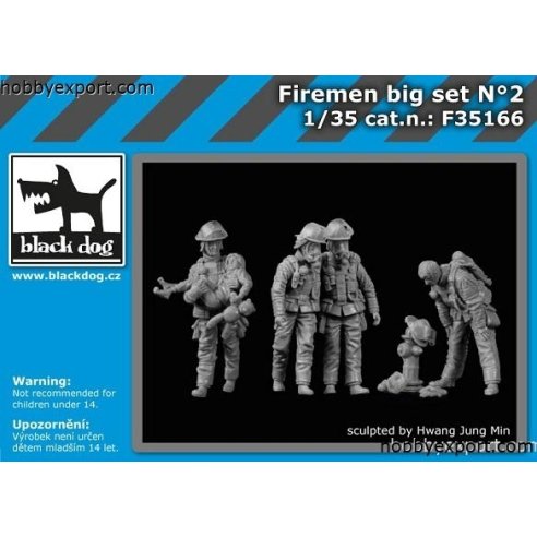 Black Dog  1 35 KIT FIREMAN BIGSET N°2