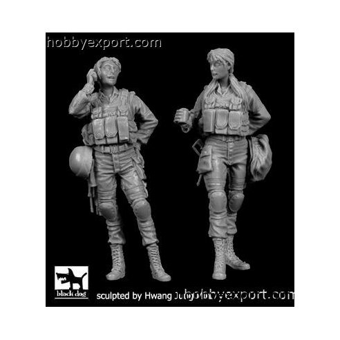 Black Dog  1 35 KIT ISRAELI WOMEN SOLDIER SET 2