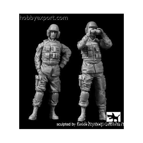 Black Dog   	1 35 KIT  US MODERN TANK CREW SET