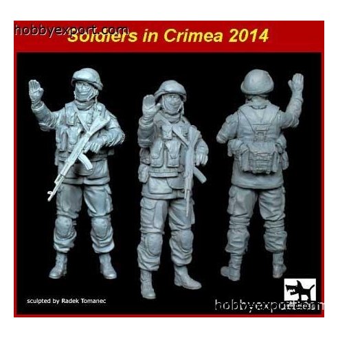 Black Dog   	 	1 35 KIT  SOLDIER IN CRIMEA 2014 LITTLE GREEN MAN SET