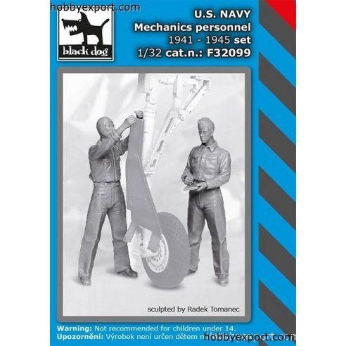 Black Dog  1 32 KIT US NAVY MECHANICS PERSONNEL 1941 TO 1945 SET