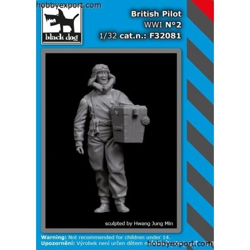 Black Dog   	1 32 KIT  BRITISH PILOT WWI NO.2