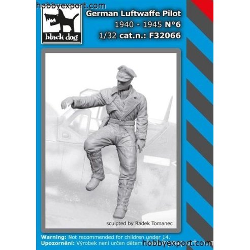 Black Dog  	1 32 KIT GERMAN LUFTWAFFE PILOT NO.6