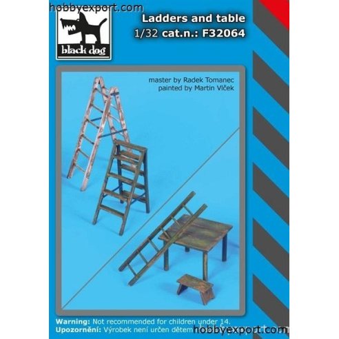 Black Dog  	1 32 KIT  LADDERS AND TABLE