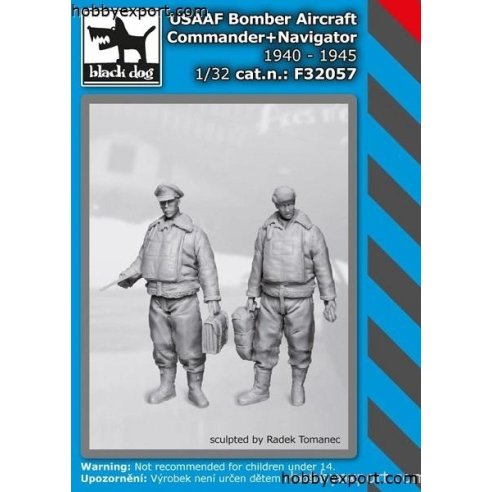 Black Dog   	1 32 KIT  USAAF BOMBER AIRCRAFT COMMANDER AND NAVIGATOR