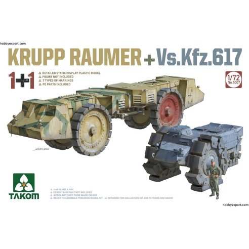 TAKOM  1 72 KIT KRUPP RAUMER WITH VS.KFZ. 617