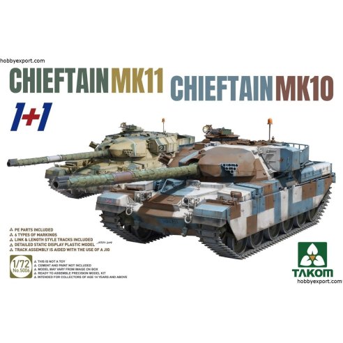 TAKOM   	1 35 KIT CHIEFTAIN MK10 AND CHIEFTAIN MK11