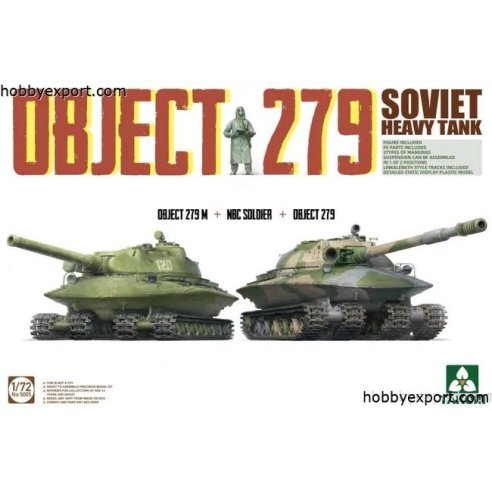 TAKOM   	1 72 KIT SOVIET HEAVY TANK OBJECT 279 OBJECT 279M AND NBC SOLDIER AND OBJECT 279