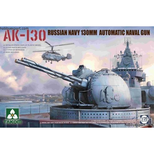 TAKOM  1 35 KIT RUSSIAN NAVY 130MM AUTOMATIC NAVAL GUN AK130