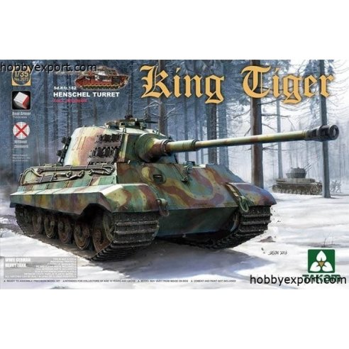 TAKOM 1 35 KIT  KING TIGER HENSCHEL TURRET SPECIAL EDITION NEW TRACK PARTS