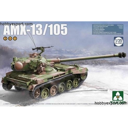 TAKOM   	1 35 KIT  FRENCH LIGHT TANK AMX13 105