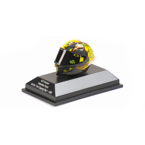 Minichamps CASCO AGV VALENTINO ROSSI WINTER TEST SEPANG DAY I 2018 1/8