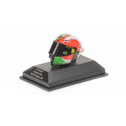 Minichamps CASCO AGV VALENTINO ROSSI MOTOGP MUGELLO 2018 1/8