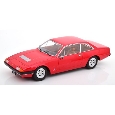 KK-Scale FERRARI 365 GT4 2+2 RED 1972 INTERIEUR BROWN 1/18